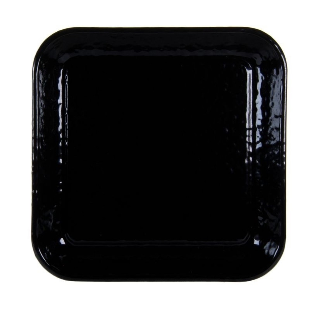 New Golden Rabbit Enamelware Black 10.5" Square Tray Baking Sheet